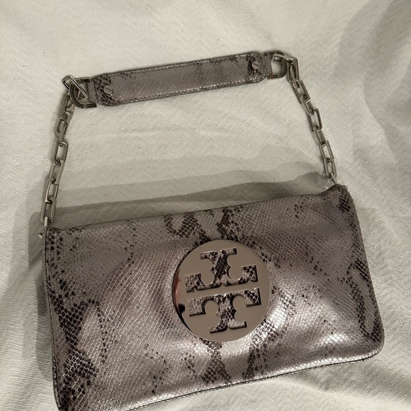Tory Burch Reva Snake Print Shoulder Bag - Picture 5 of 5